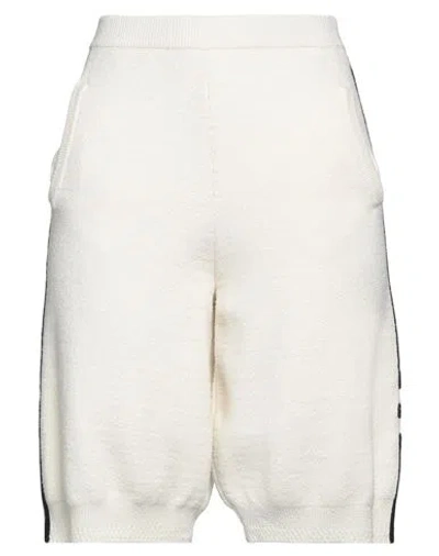 Gcds Man Shorts & Bermuda Shorts Off White Size S Cotton, Viscose, Polyamide, Elastane