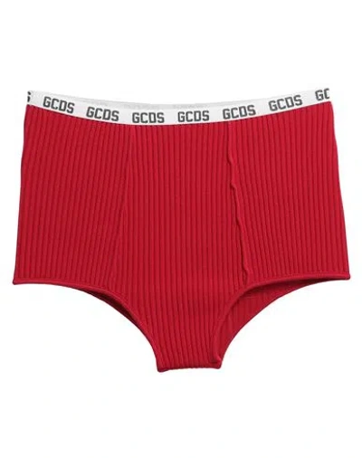 Gcds Woman Shorts & Bermuda Shorts Red Size S Viscose, Polyester