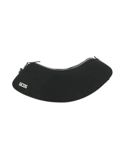 Gcds Woman Shoulder Bag Black Size - Soft Leather