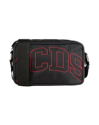 Gcds Woman Shoulder Bag Black Size - Textile Fibers