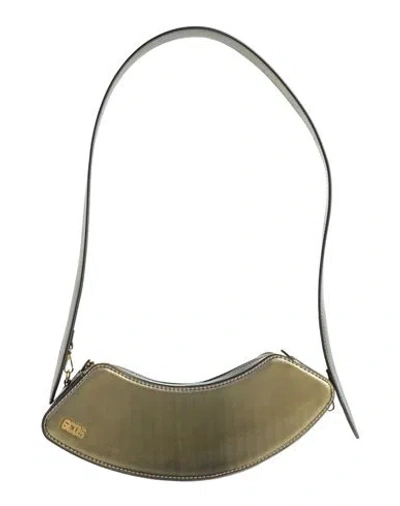 Gcds Woman Shoulder Bag Gold Size - Textile Fibers