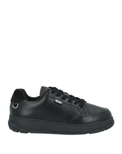 Gcds Woman Sneakers Black Size 8 Leather