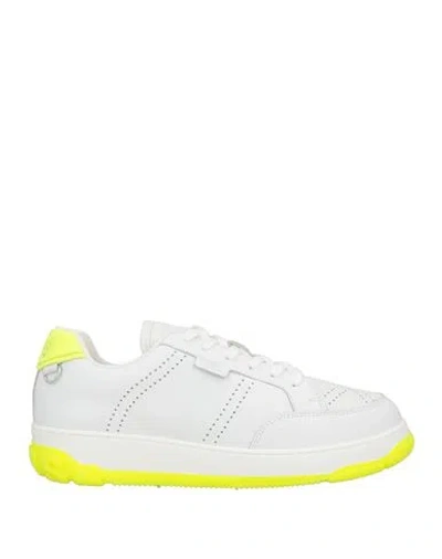 Gcds Woman Sneakers White Size 7 Leather