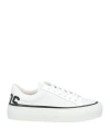 Gcds Woman Sneakers White Size 8 Leather In White