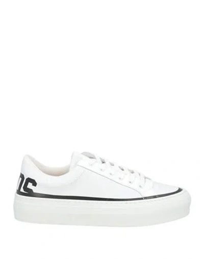 Gcds Woman Sneakers White Size 8 Leather