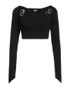 Gcds Woman Sweater Black Size L Viscose, Polyamide In Black