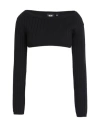Gcds Woman Sweater Black Size L Wool, Acrylic In Black
