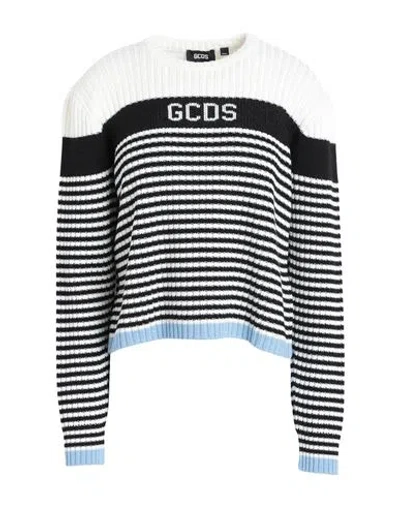 Gcds Woman Sweater Black Size M Virgin Wool, Acrylic