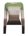 Gcds Woman Sweater Light Green Size S Viscose, Polyester, Metallic Fiber