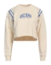 Gcds Woman Sweatshirt Beige Size L Cotton In Beige