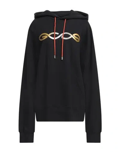 Gcds Woman Sweatshirt Black Size L Cotton