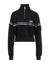 Gcds Woman Sweatshirt Black Size Xxl Cotton In Black
