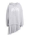 Gcds Woman Sweatshirt Light Grey Size M Cotton, Polyester