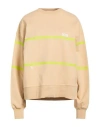 Gcds Woman Sweatshirt Sand Size S Cotton In Neutral