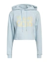 Gcds Woman Sweatshirt Sky Blue Size M Cotton In Blue