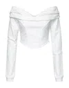 Gcds Sweatshirts In White