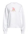 Gcds Woman Sweatshirt White Size S Cotton In White