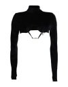Gcds Woman T-shirt Black Size L Polyester, Elastane In Black