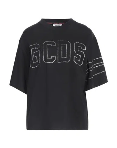 Gcds Woman T-shirt Black Size M Cotton