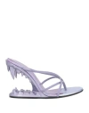 Gcds Woman Thong Sandal Lilac Size 8 Textile Fibers In Purple