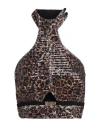 Gcds Woman Top Camel Size L Polyester, Elastane In Beige