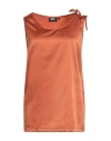 Gcds Woman Top Copper Size L Polyester In Orange