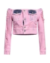 Gcds Woman Top Pink Size L Cotton In Pink
