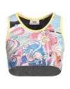 Gcds Woman Top Sky Blue Size Xs Cotton In Blue