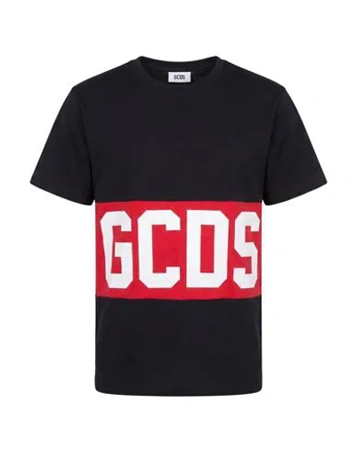 Gcds Woman T-shirt Black Size Xl Cotton