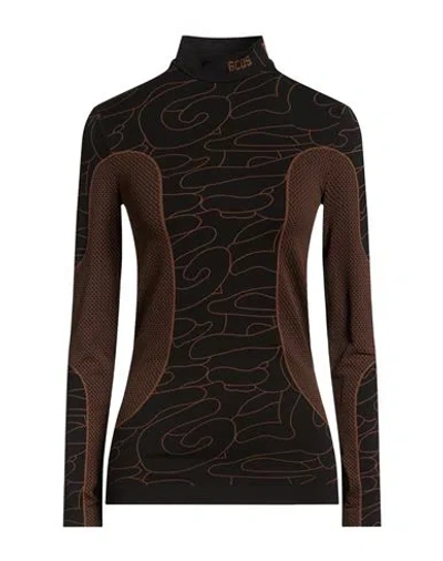 Gcds Woman T-shirt Black Size Xs Polyamide, Elastane