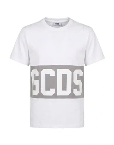 Gcds Woman T-shirt White Size Xl Cotton