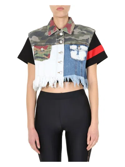 GCDS WOMEN'S DENIM VEST | SIZE XS | SS20W040074