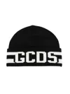 Gcds Wool Beanie In Black