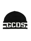 Gcds Wool Beanie In Black