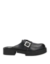 Gcds X Clarks Man Mules & Clogs Black Size 8 Leather In Black