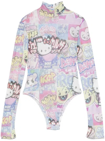 Gcds X Hello Kitty Bodysuit In Blue