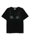 Gcds X Hello Kitty Printed-bra T-shirt In Black