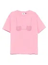 Gcds Crystal Embellished Graphic Print Crew Neck T-shirt In Multicolor
