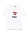 Gcds Graphic Print Crew Neck T-shirt In Optic White