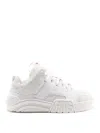 Gcds Big G Leather Sneakers In Blanco
