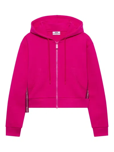 Gcds Kapuzenpullover Mit Reissverschluss In Pink