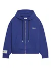 Gcds Zip-up Hoodie In Blue