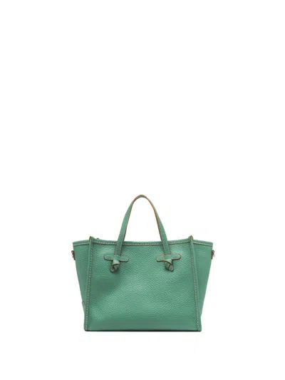 G.chiarini Marcella Marcella 32 Shopping Bag In Bubble Double Leather Mint