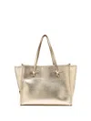 G.chiarini Marcella Marcella Shopping Bag In Bubble Leather Double Light Gold