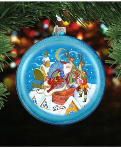 G.debrekht Christmas Arrival Glass Ornament In Multi