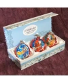 G.debrekht Christmas Night Glass Ornament - Set Of 3 In Multi