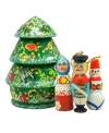 G.debrekht Christmas Tree 5-piece Ornament Doll Set In Multi