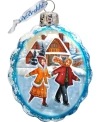 G.debrekht Fun Skiing Glass Ornament In Multi