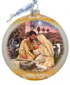 G.debrekht G. Debrekht A Miracle Is Born Le Glass Holiday Ornament In Multi