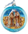G.debrekht G. Debrekht Bethlehem's Miracle Glass Ornament In Multi